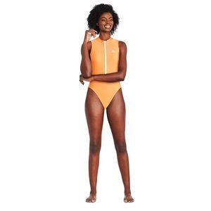 New Reebok Zip Up One Piece Swimsuit